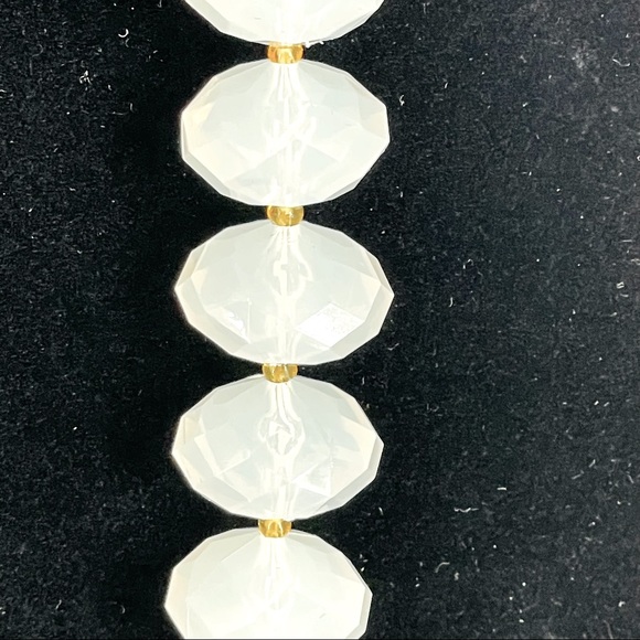 Joan Rivers Milk Faceted Lucite Bead Necklace - Picture 4 of 6